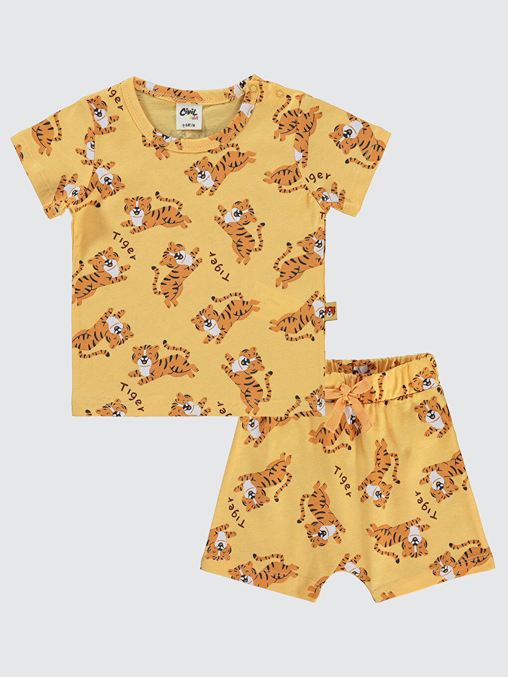 Baby Erkek Bebek Şortlu Takım 6-18 Ay Turuncu