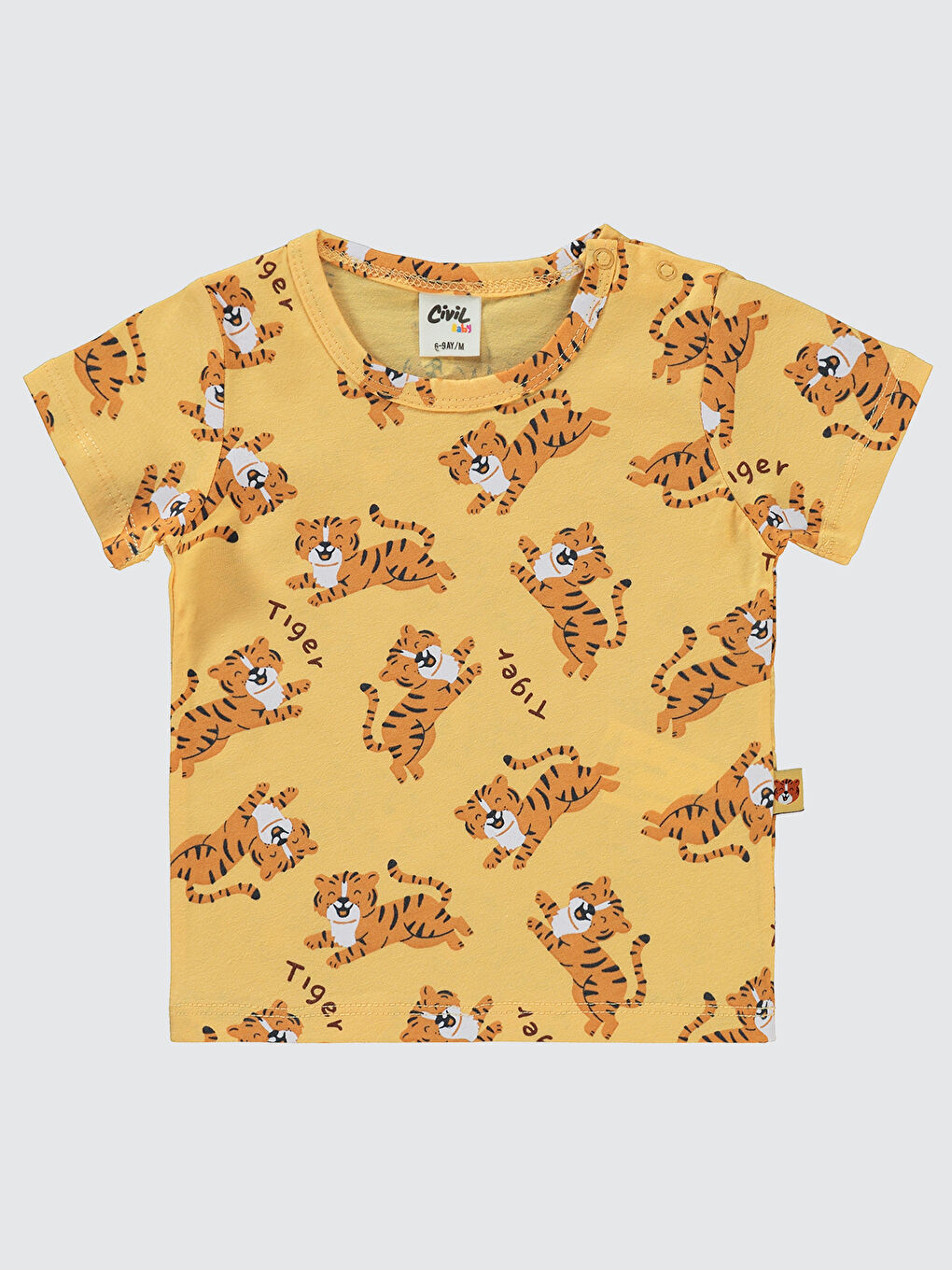 Baby Erkek Bebek Şortlu Takım 6-18 Ay Turuncu-2