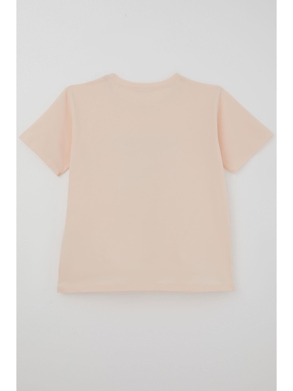 Pembe Kız Çocuk Kısa Kollu Tişört Limon Baskılı Pudra (9-14 Yaş)-1