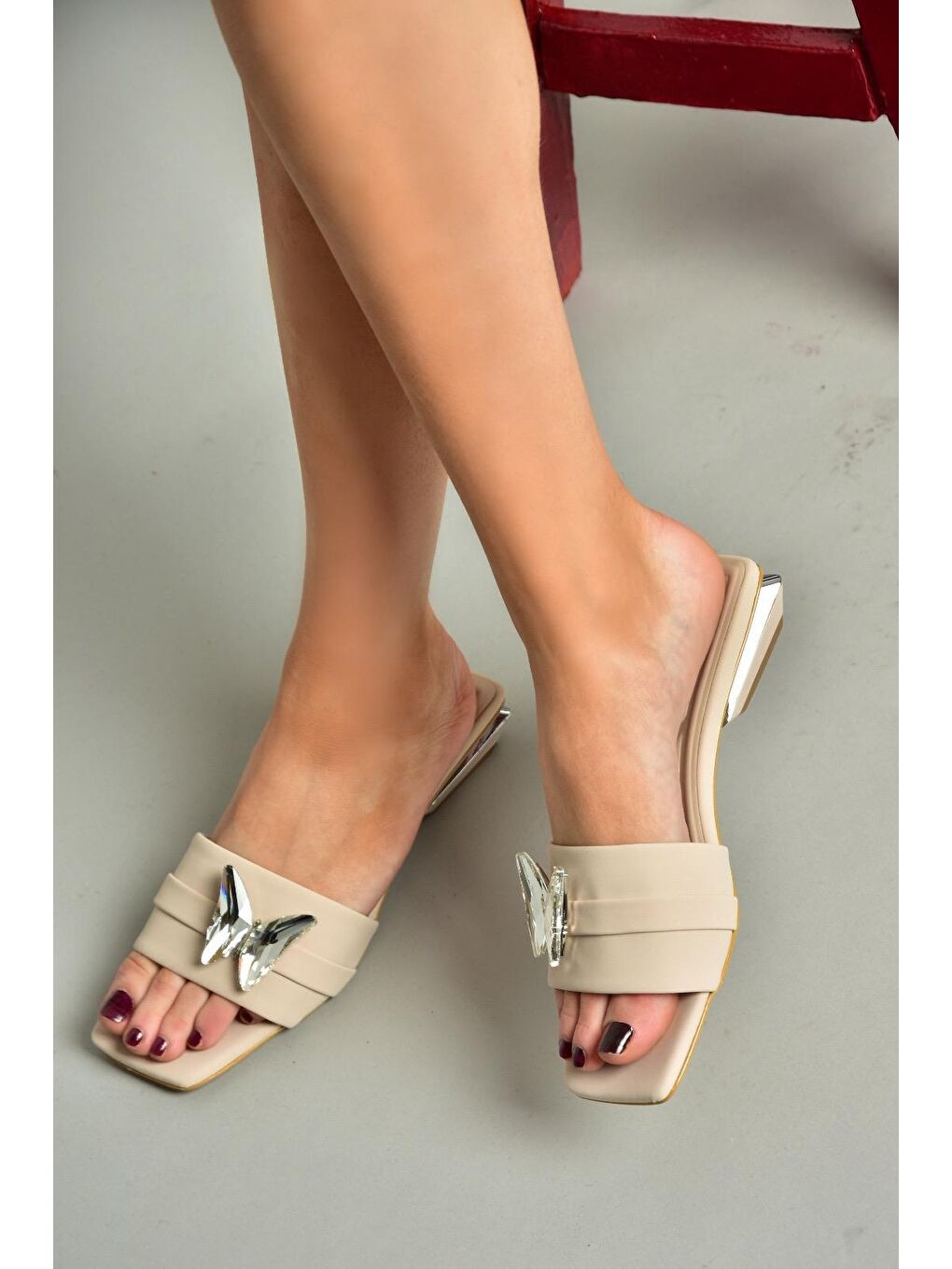 Bej S8205056 Ten Kadın Terlik