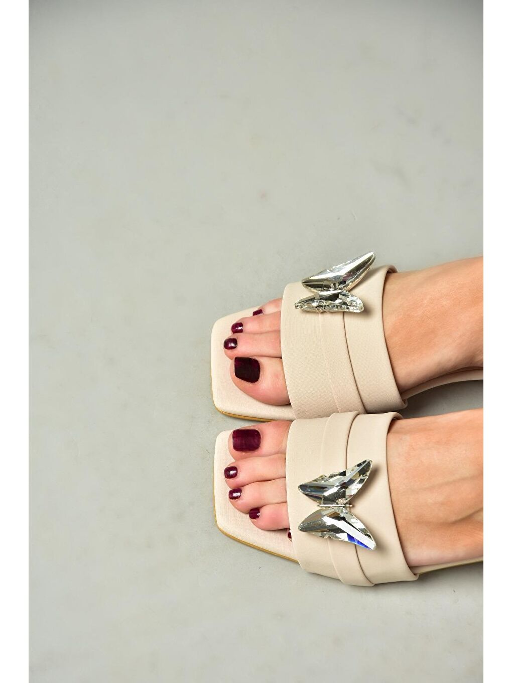 Bej S8205056 Ten Kadın Terlik-2