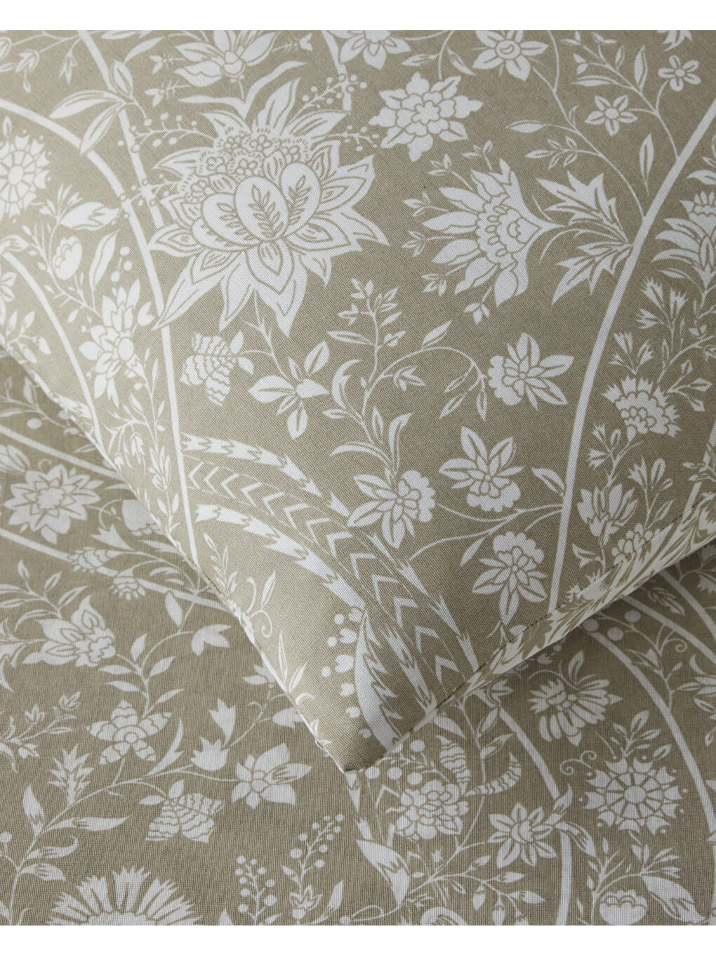 Heritage Grace Kolay Ütülenir Çift Kişilik Nevresim Takımı 200x220 cm Haki-4