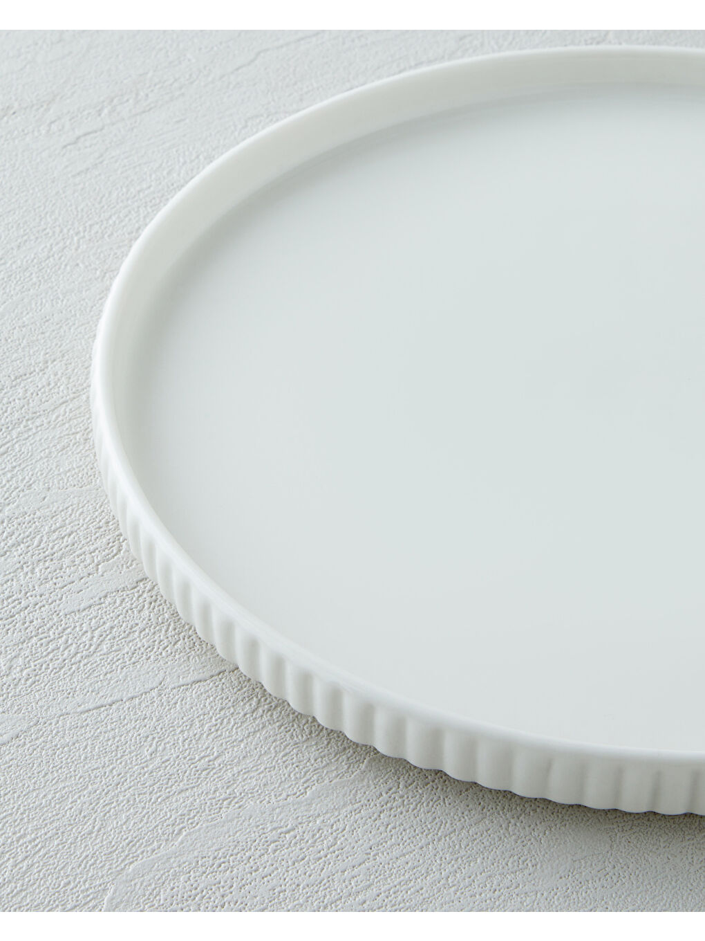 Lunara Porselen Servis Tabağı 24 cm Beyaz-2