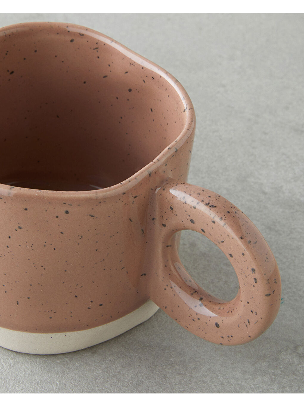 Splashy Stoneware Kupa 300 ml Açık Kahverengi-2