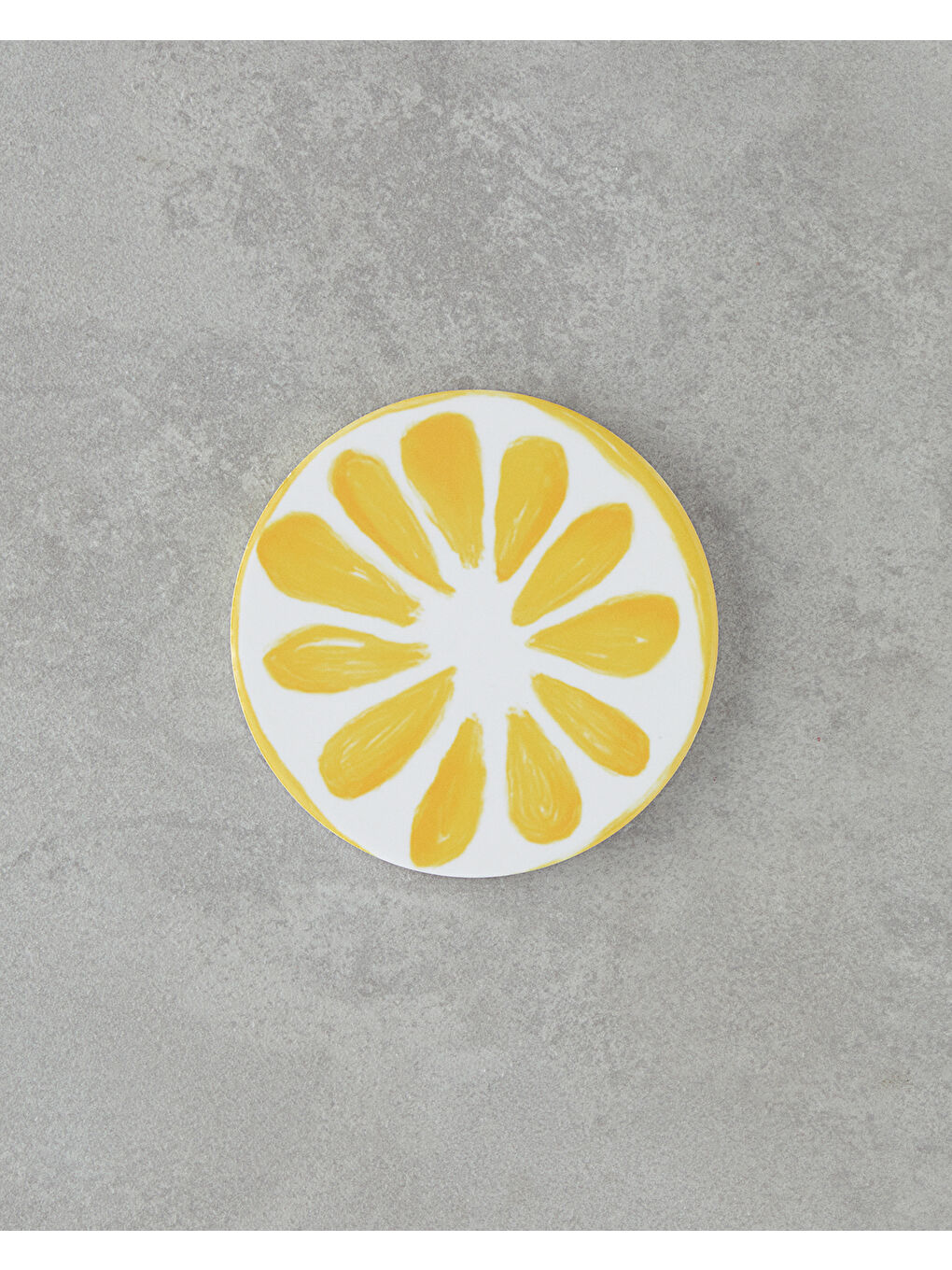 Lemon Seramik Bardak Altlığı 11 cm Sarı