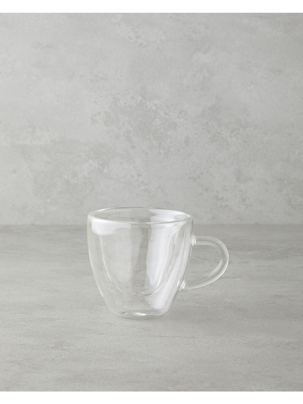 Renksiz Heartie Borosilikat Cam Double Wall Kupa 160 ml Şeffaf