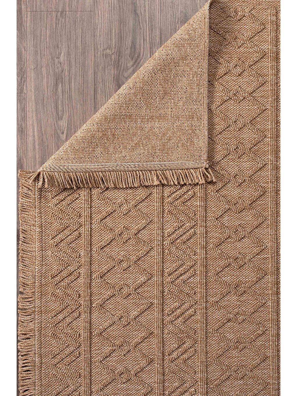 Konfor Halı Bej Vlora 4764 Jüt Hasır Bukle Örme Kilim-80x150 - 3