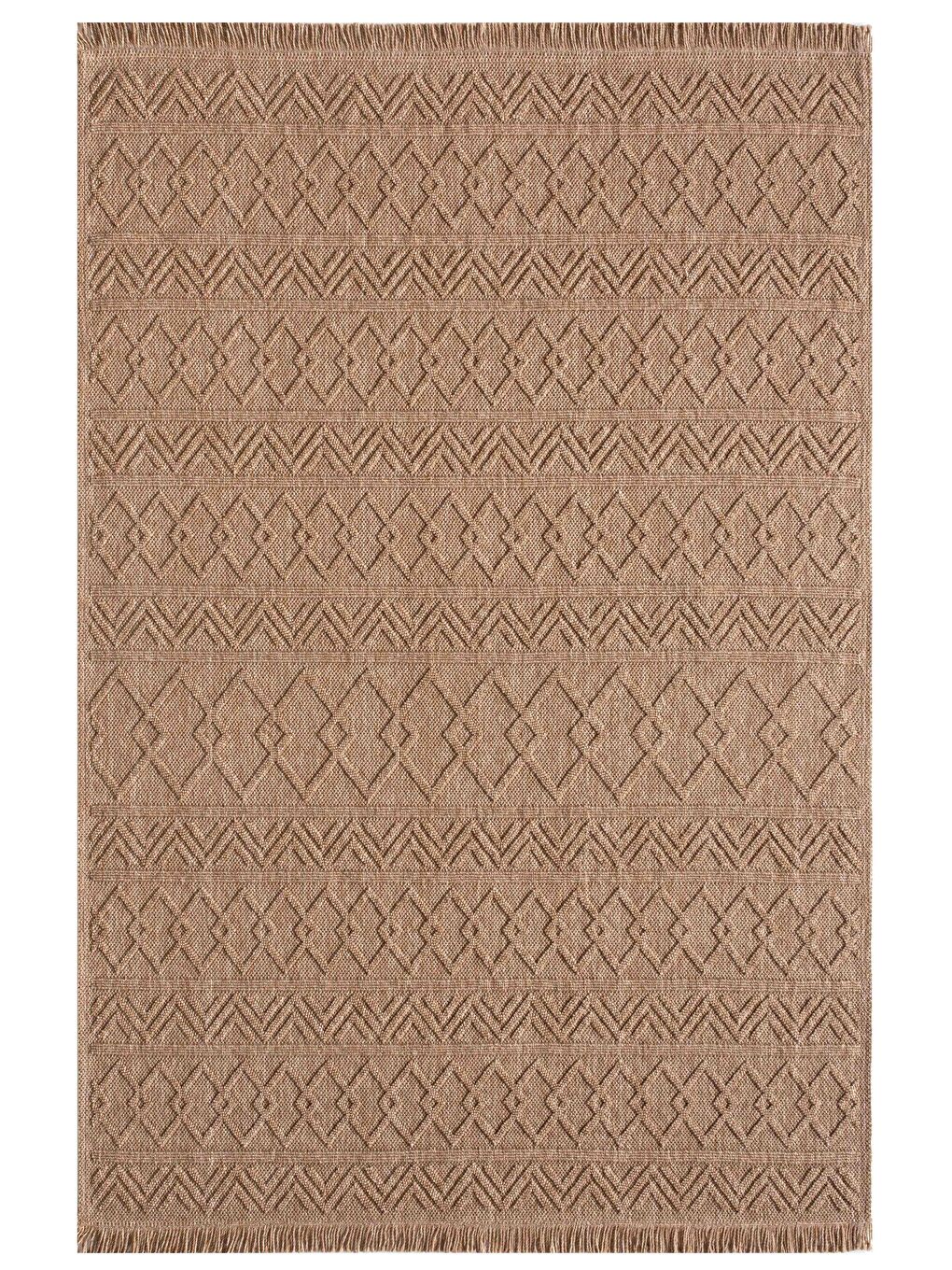 Konfor Halı Bej Vlora 4764 Jüt Hasır Bukle Örme Kilim-80x150 - 4