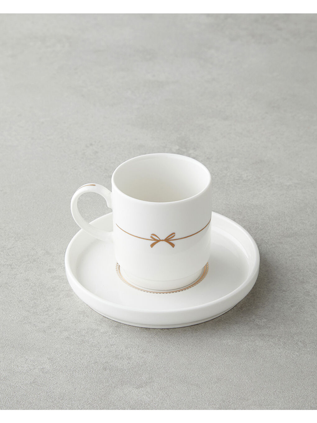 Wisteria New Bone China 12 Parça 6 Kişilik Kahve Fincan Takımı 90 ml Beyaz-4