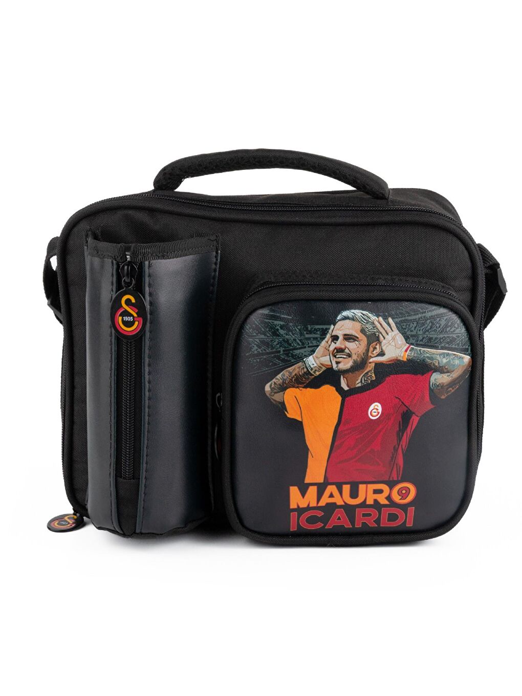 2 Bölmeli Mauro Icardi Suni Deri Matara Cepli Beslenme Çantası ( 25592)