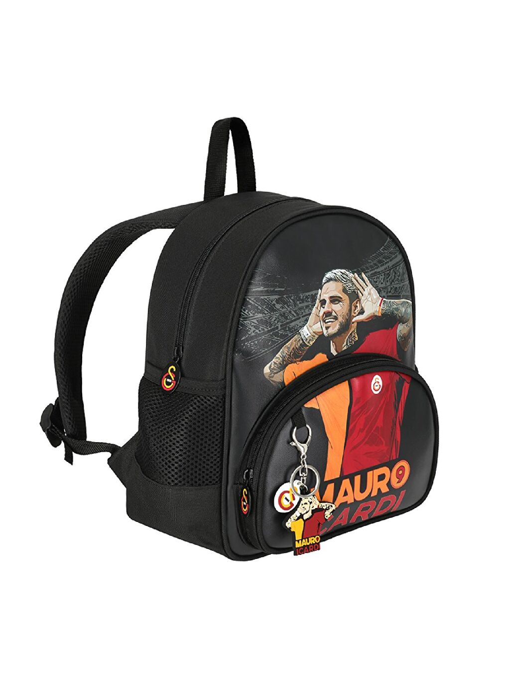 2 Bölmeli Mauro Icardi Suni Deri Anaokulu Okul Sırt Çantası (25591)-2