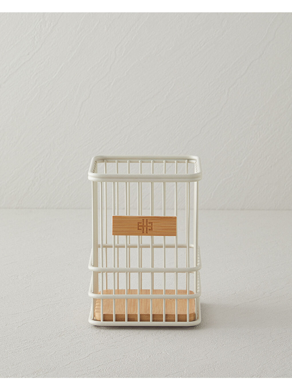 Ekru Moira Metal Kaşıklık 11x11 cm Krem