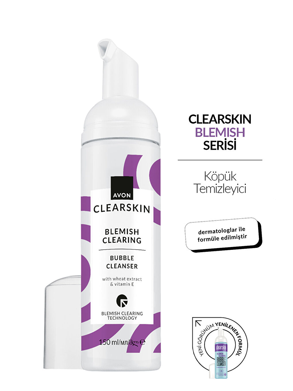 Clearskin Blemish Arındırıcı Köpük Temizleyici  150 Ml. İkili Paket-1