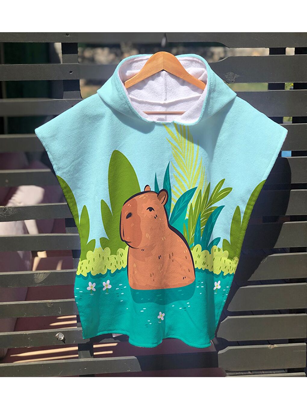 Karışık Desenli Baskılı Panço Havlu 60x60 cm Yumuşak Pamuklu Polyester Dijital Baskılı