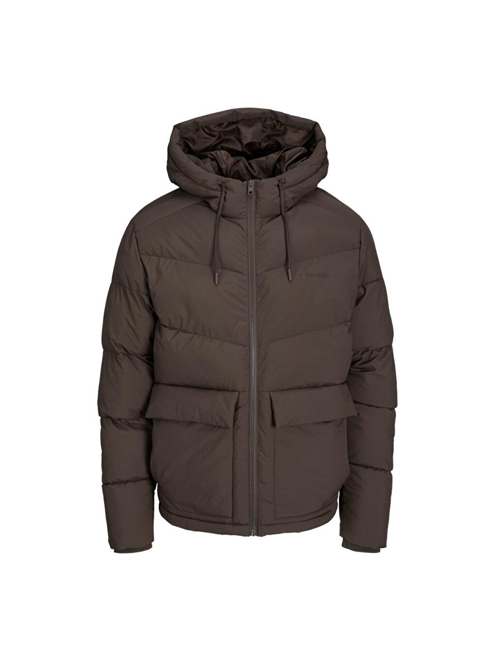 Vesterbro Puffer Sn Erkek Kahverengi Kapüşonlu Şişme Mont