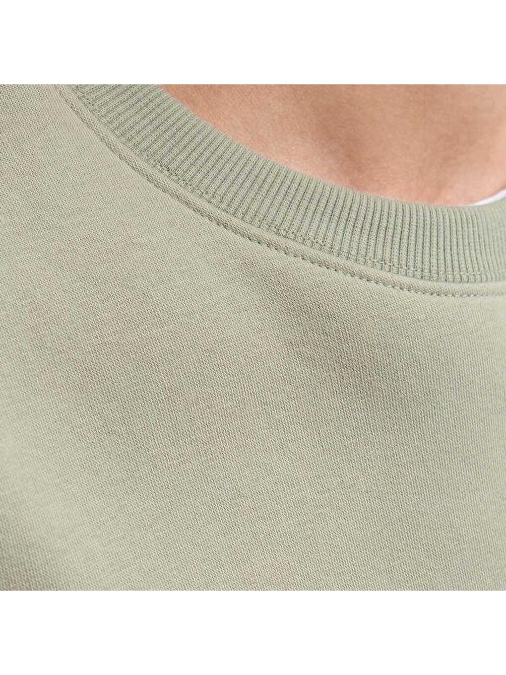 Jack&Jones Star Basic Erkek Bej Sweatshirt-3