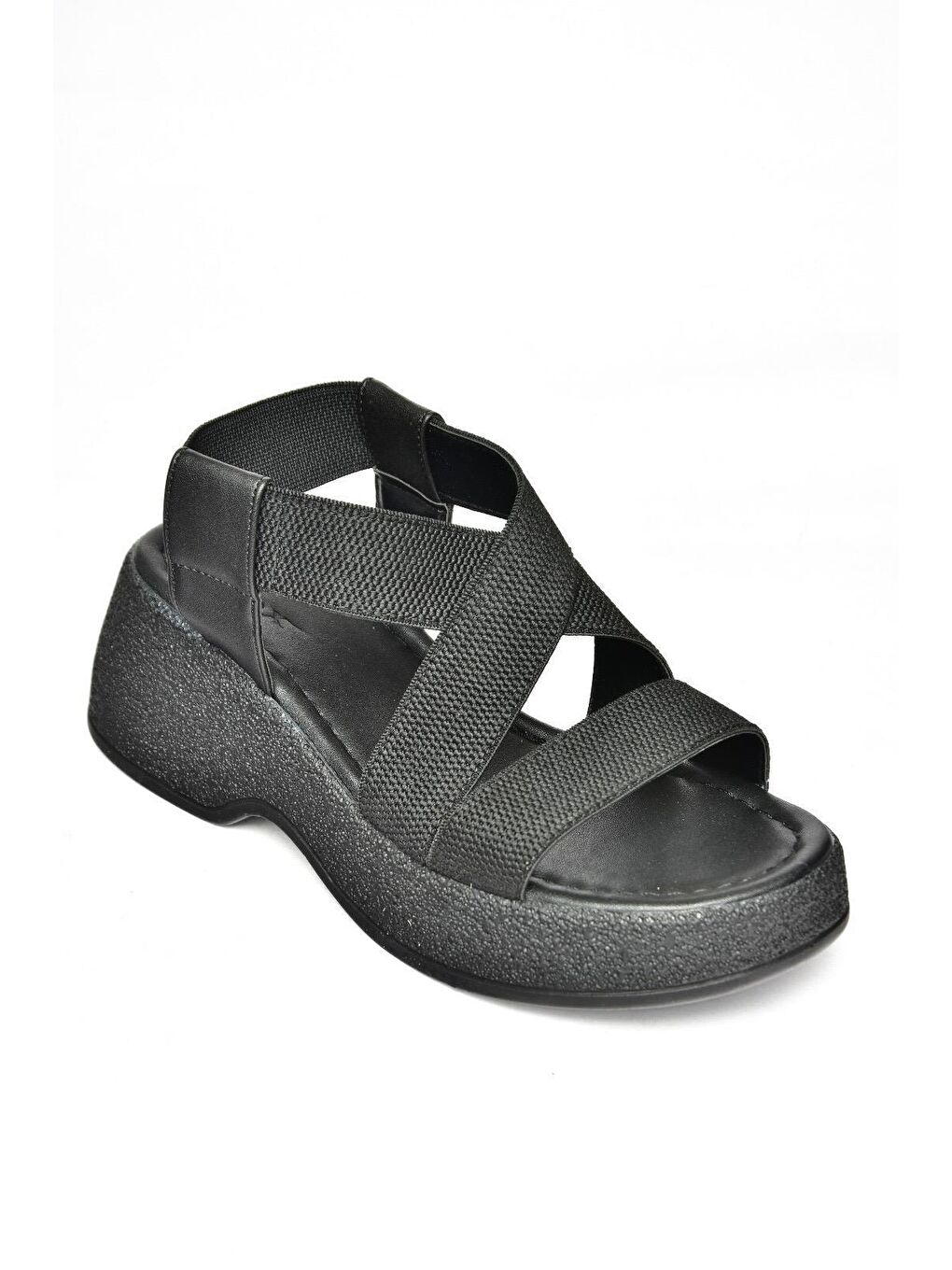 S9960480 Siyah Kadın Sandalet-1