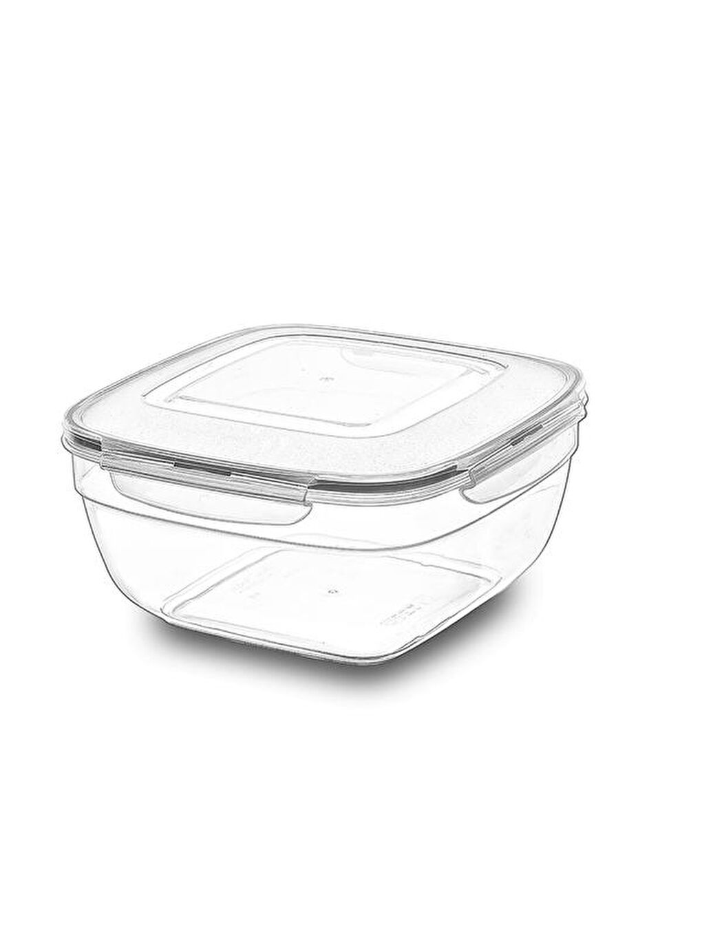 Renksiz Fresh Box Kare Saklama Kabı - 1700 ml