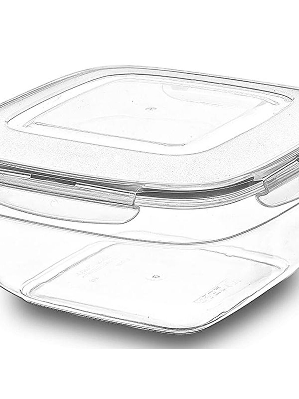 Renksiz Fresh Box Kare Saklama Kabı - 1700 ml-2