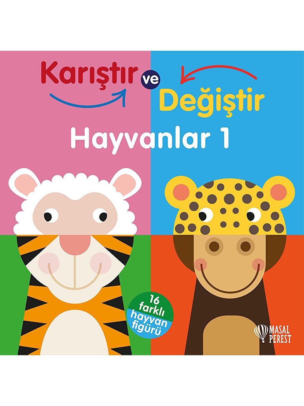 Nemesis Karışık Karıştır Değiştir Hayvanlar 1 Eğitici Bebek Kitabı