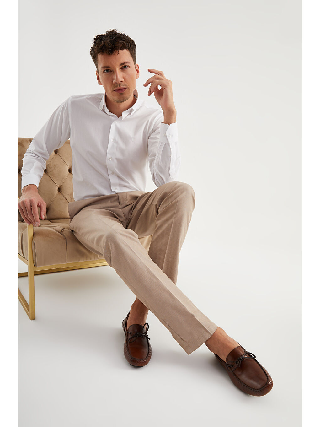 Kahverengi Erkek Oxford ( Klasik) MO-7810-7574 Gıuseppe Mengonı Açık Kahve Spiro-3