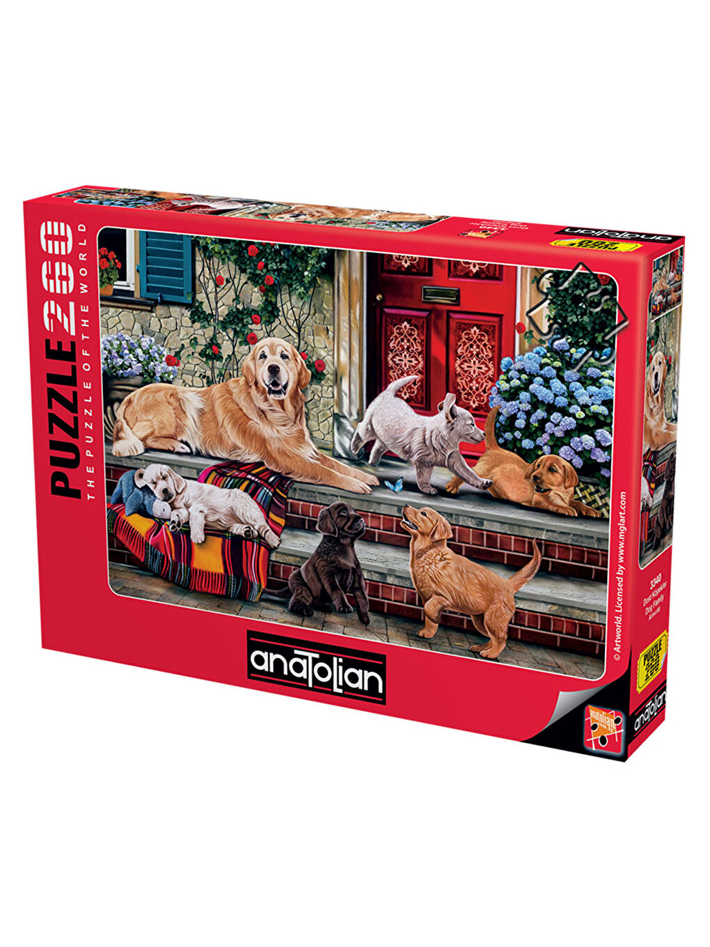 Anatolian Renksiz Puzzle 260 Parça Dost Köpekler 3340