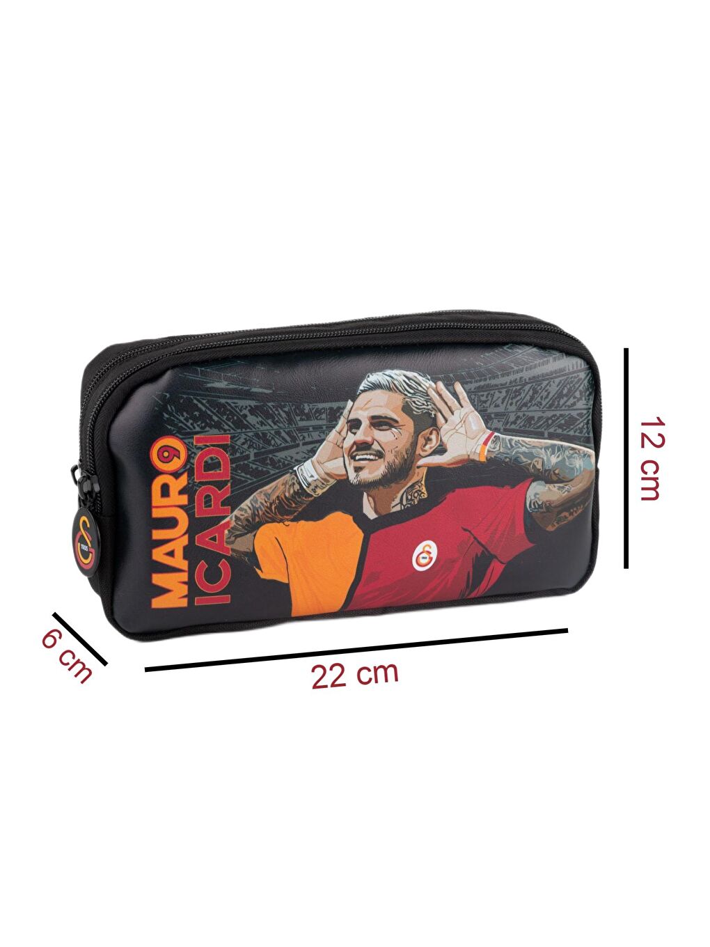 2 Bölmeli Mauro Icardi Suni Deri Anaokulu Çantası + Kalemlik-4