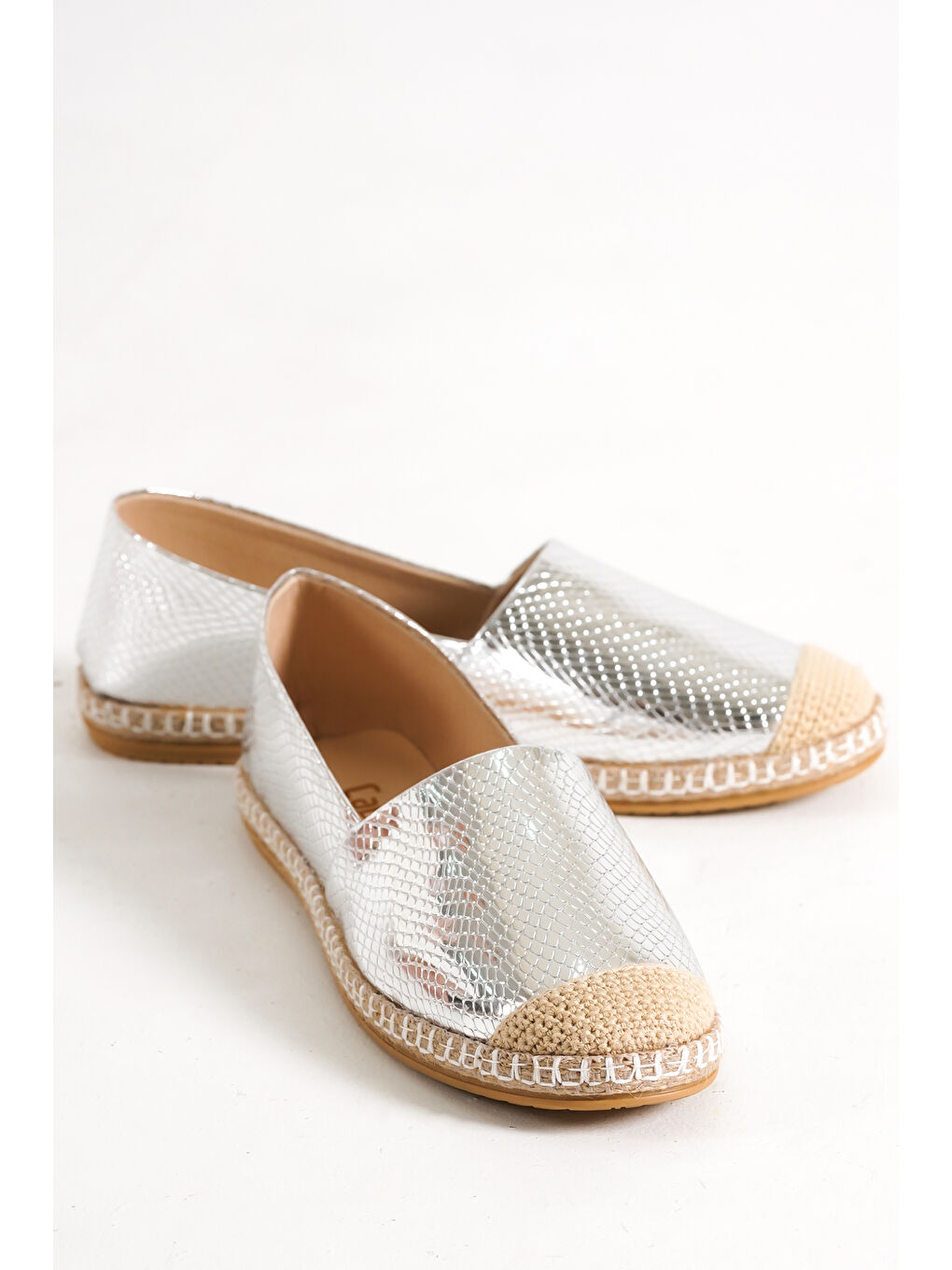 Capone Outfitters Gri Pasarella Kadın Espadril - 4