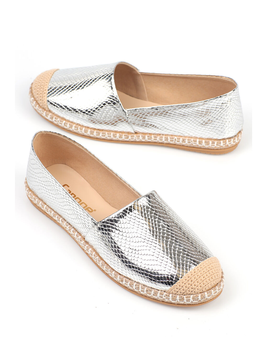 Capone Outfitters Gri Pasarella Kadın Espadril - 6