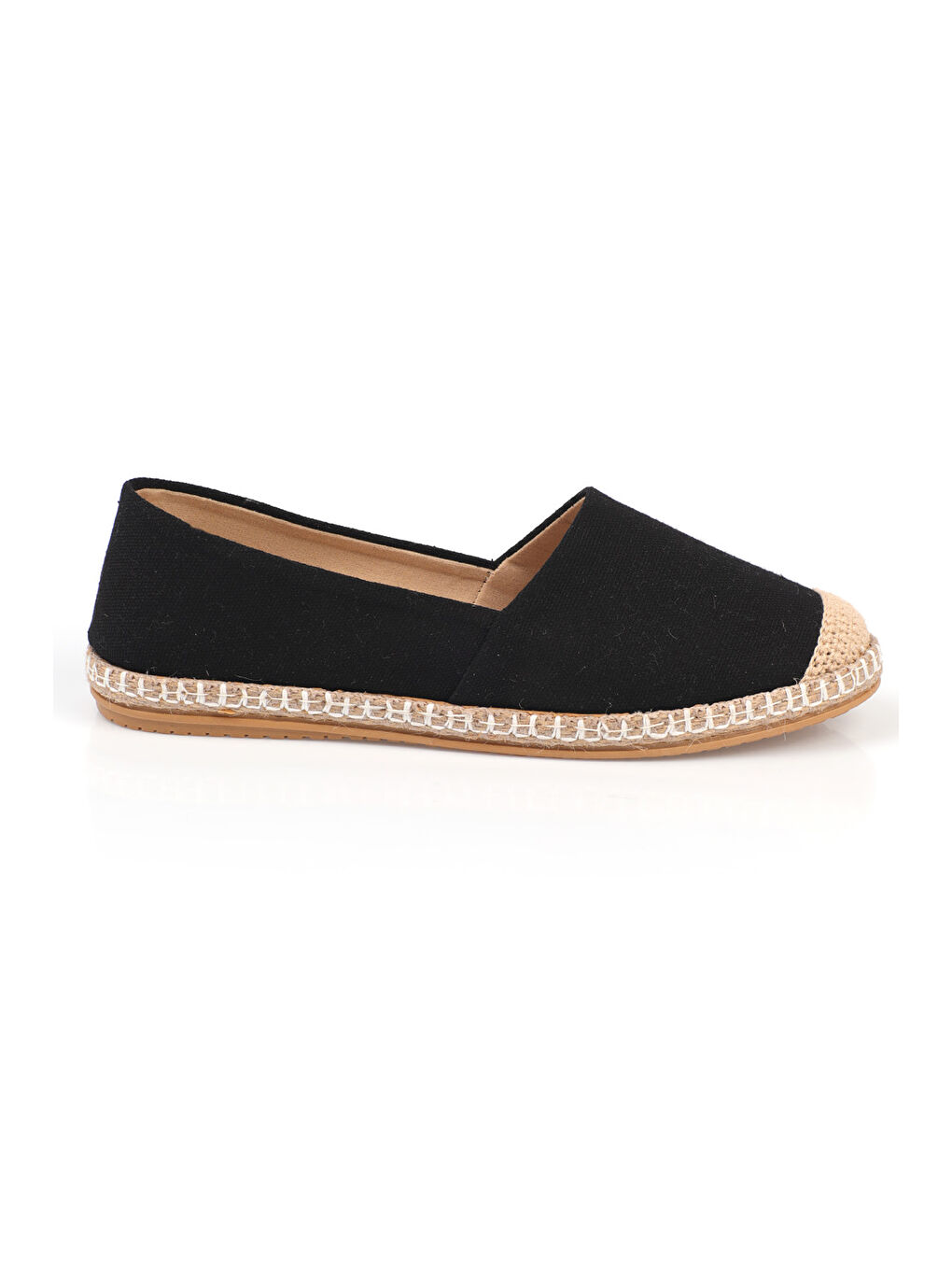 Capone Outfitters Siyah Pasarella Keten Kadın Espadril - 8