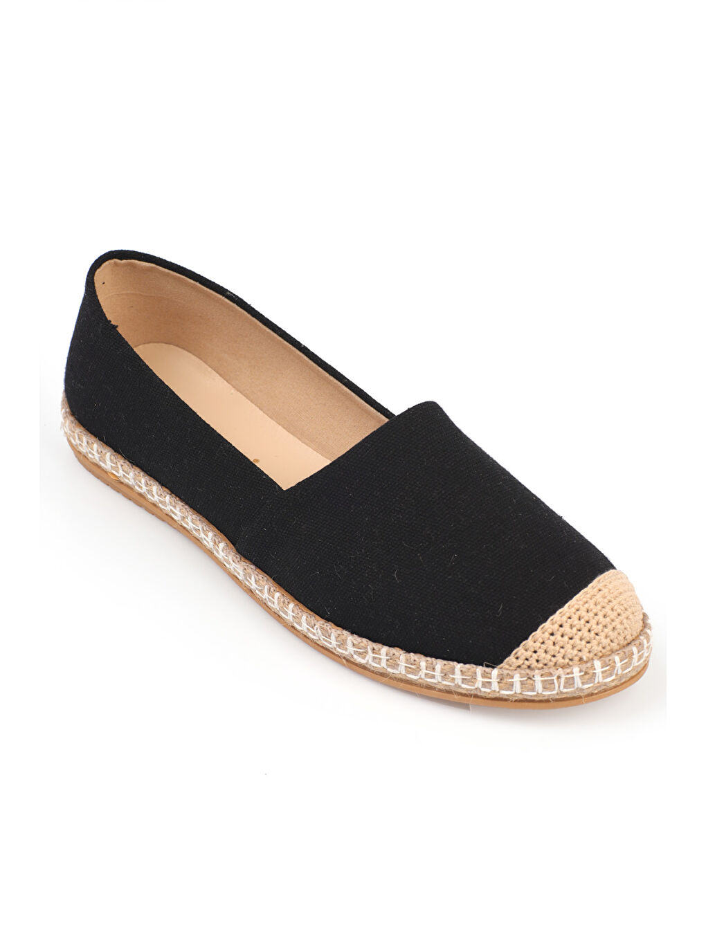 Capone Outfitters Siyah Pasarella Keten Kadın Espadril - 10