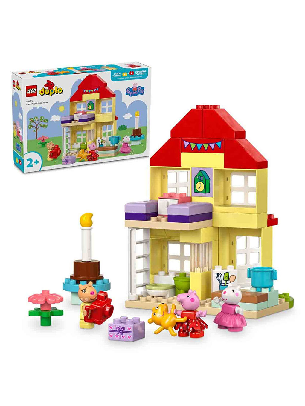 Lego Renksiz DUPLO Peppa Pig Doğum Günü Evi Oyun Seti 10433