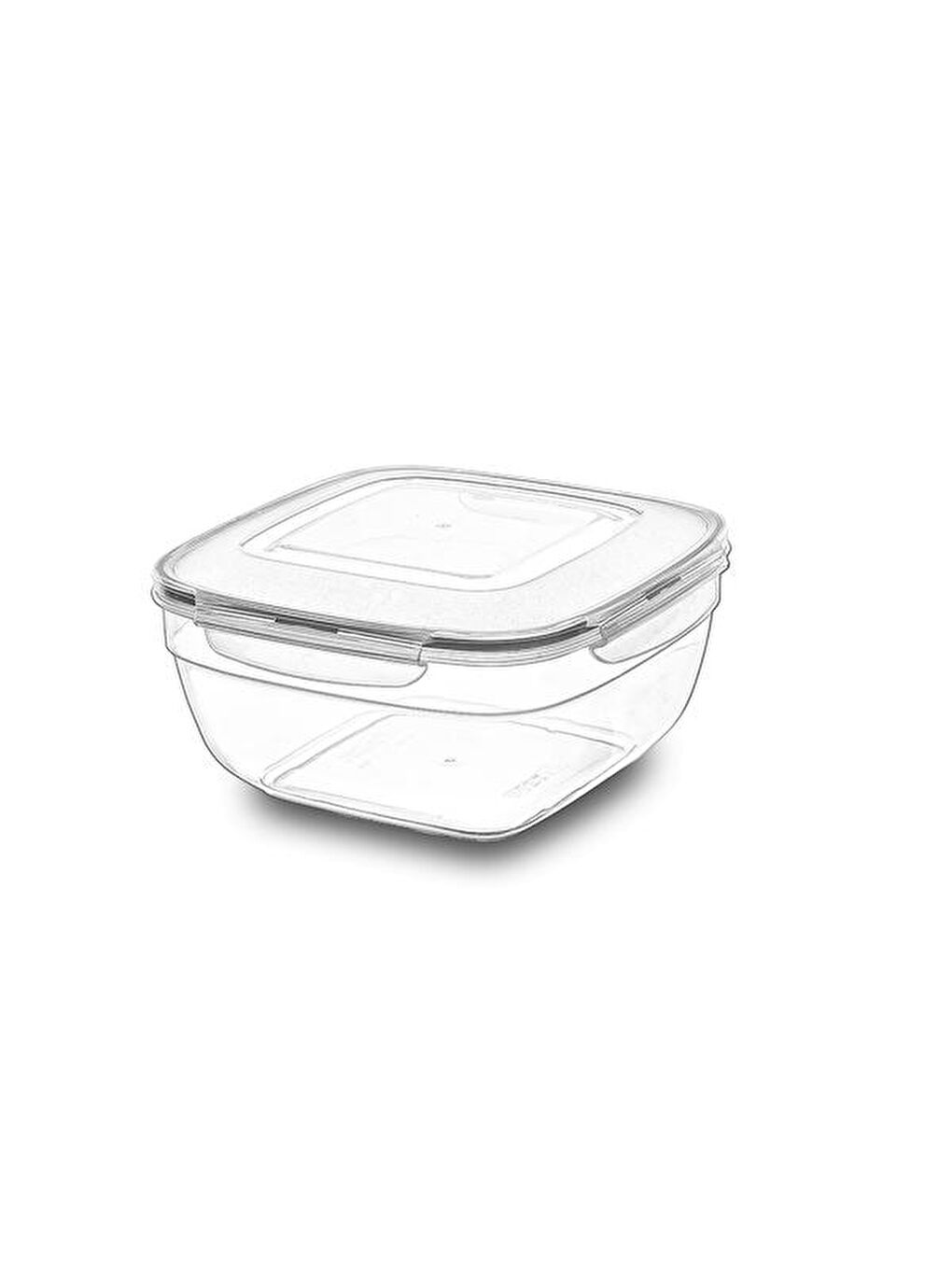 Renksiz Fresh Box Kare Saklama Kabı - 600 ml