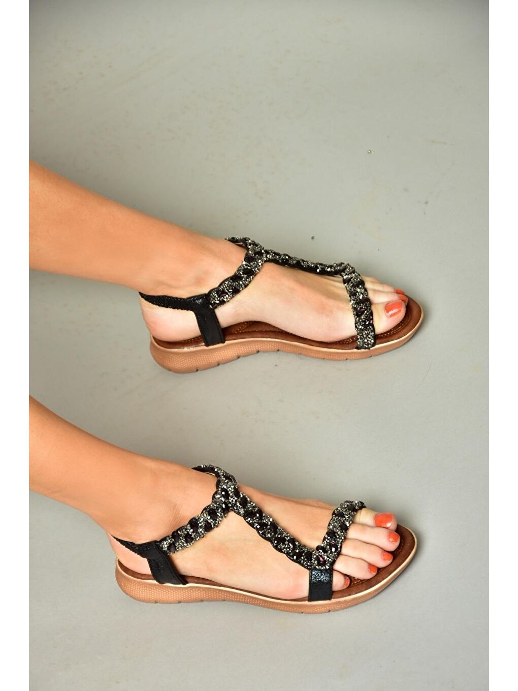 S2580148 Siyah Kadın Sandalet-4