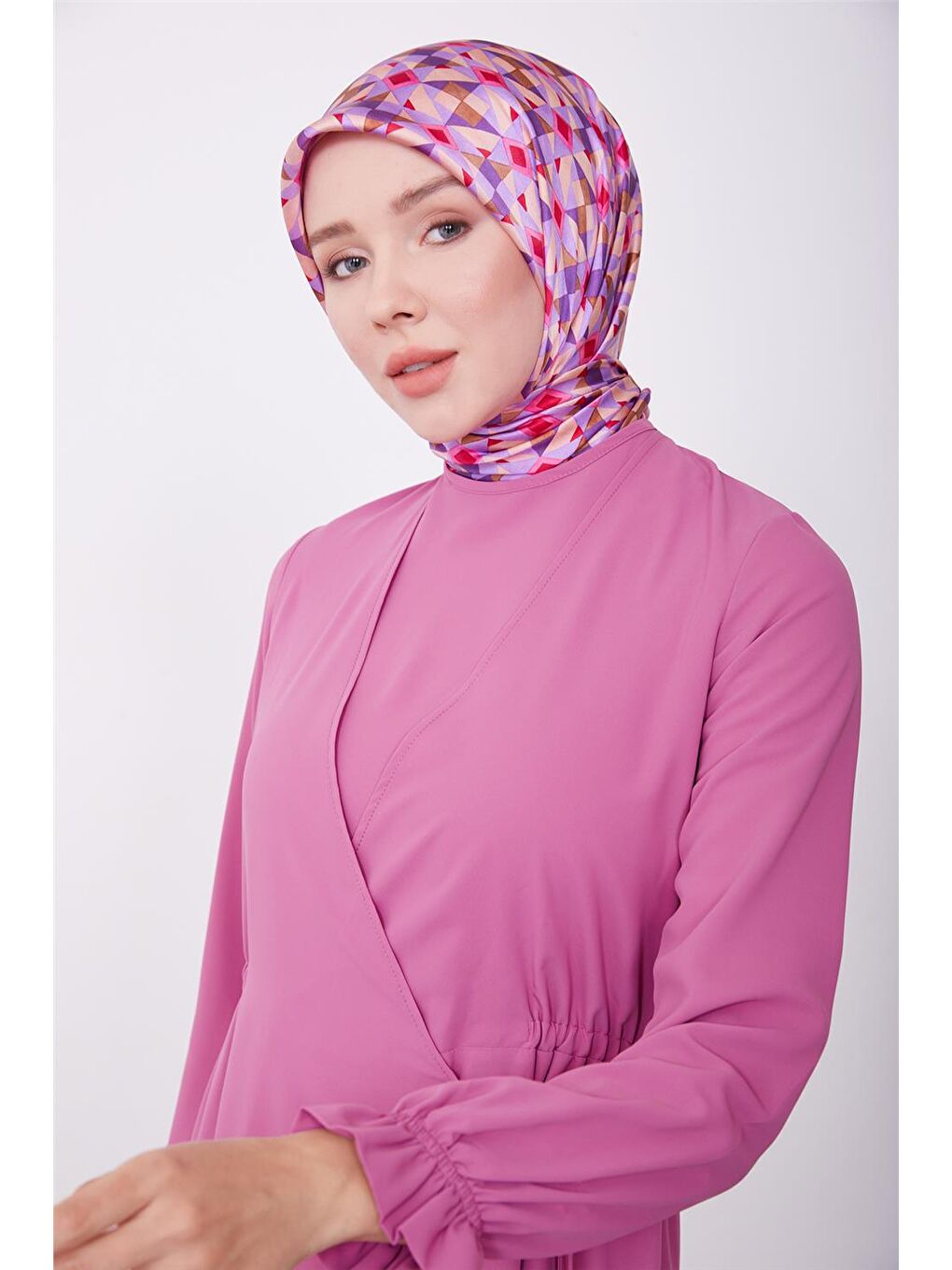 ARMİNE Pembe Anvelop Elbise 23K9230 - 1