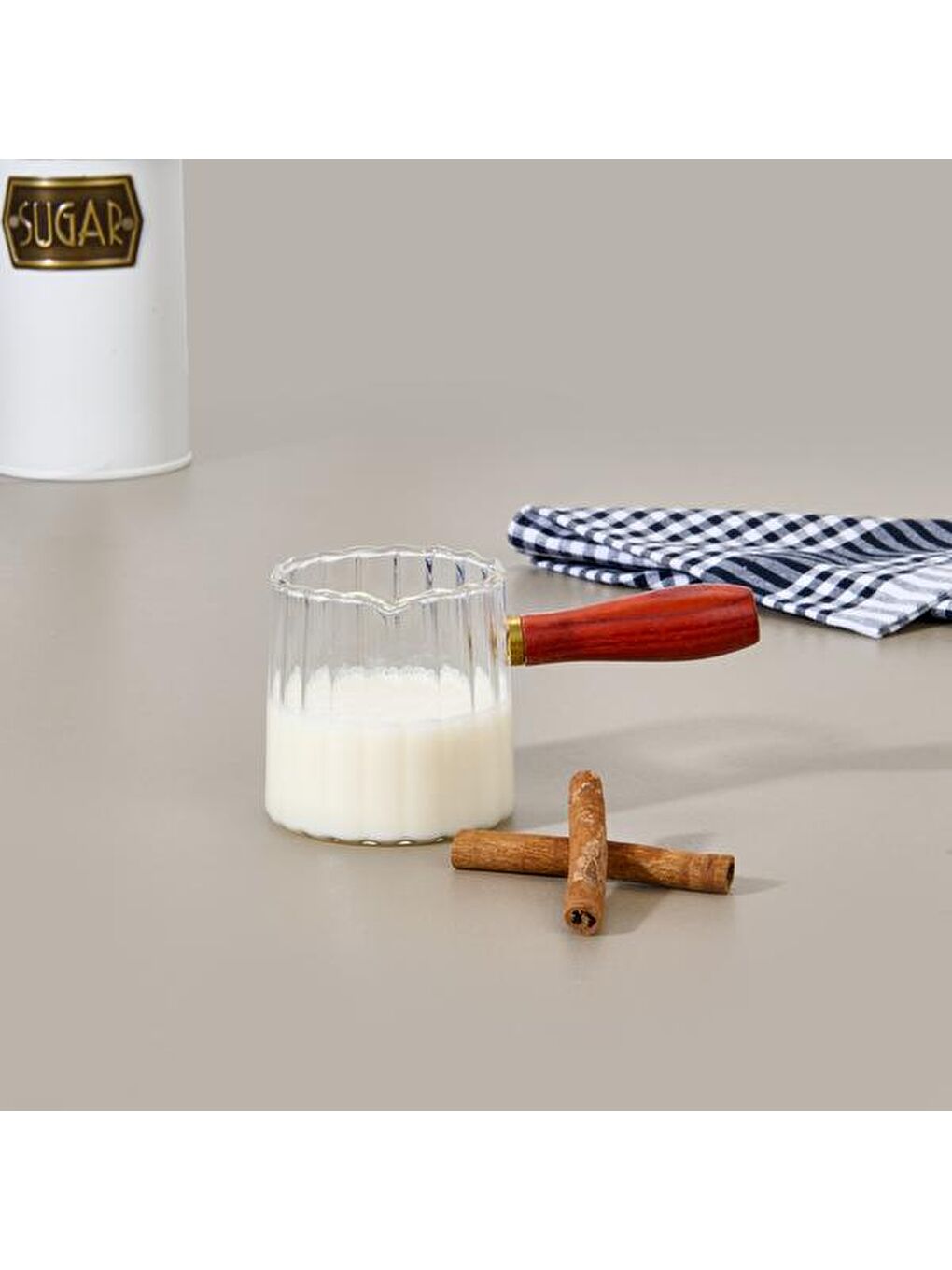 Renksiz Kitchen Borosilikat Cam Cezve - Şeffaf - 288 ml