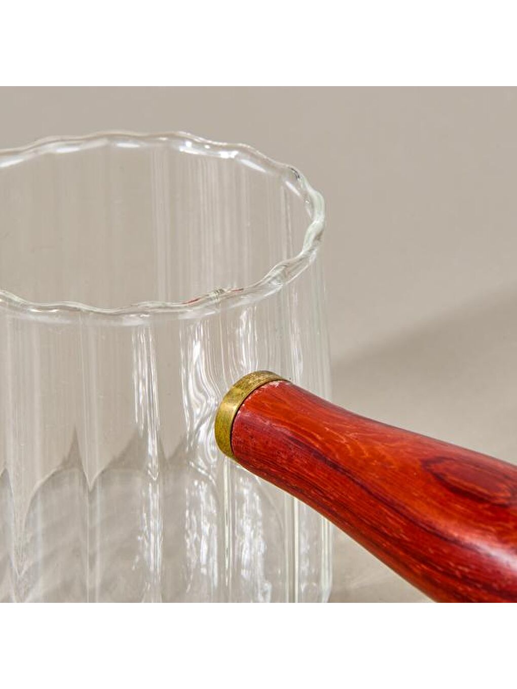 Renksiz Kitchen Borosilikat Cam Cezve - Şeffaf - 288 ml-1