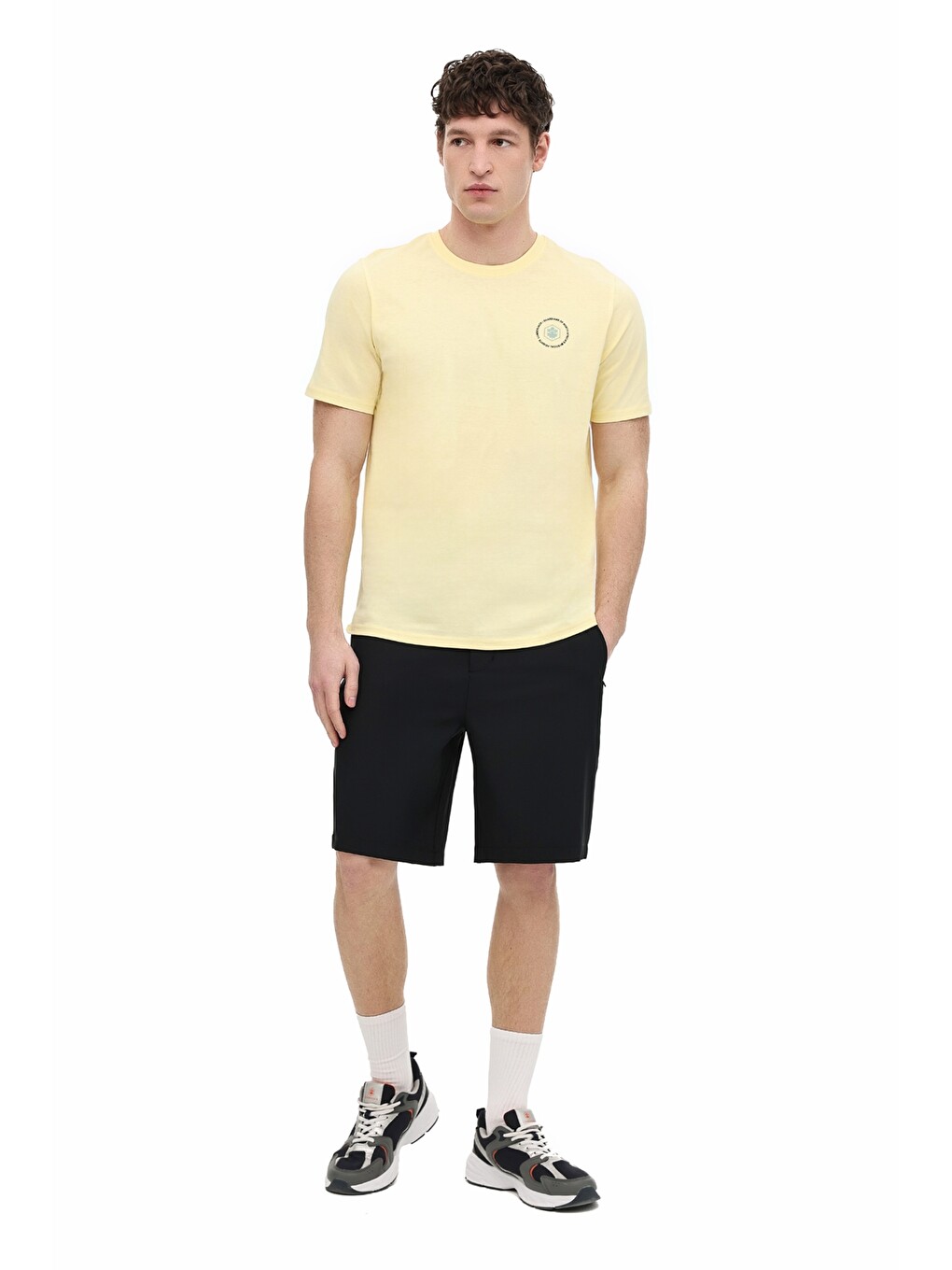 ML THANOS 11KLR-01 6FX Sarı Erkek Kısa Kol T-Shirt-2
