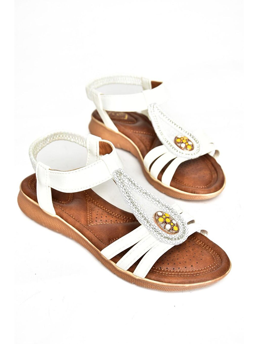 S2580137 Beyaz Kadın Sandalet-2