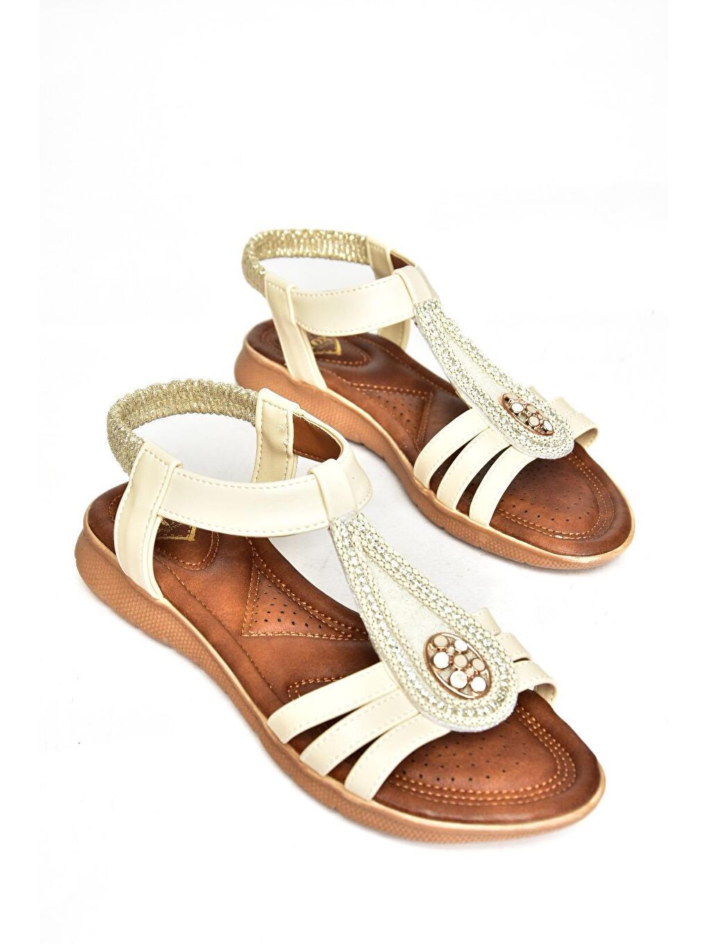 S2580137 Bej Kadın Sandalet-2