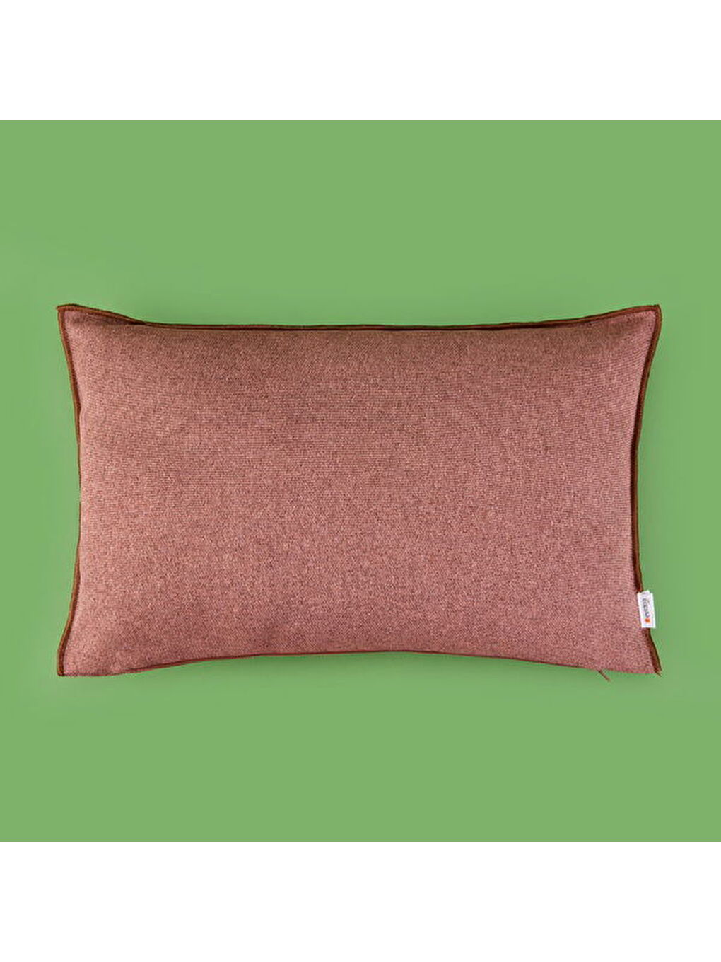 Kahverengi Soft Oras Kırlent - Kiremit - 35x55 cm-4