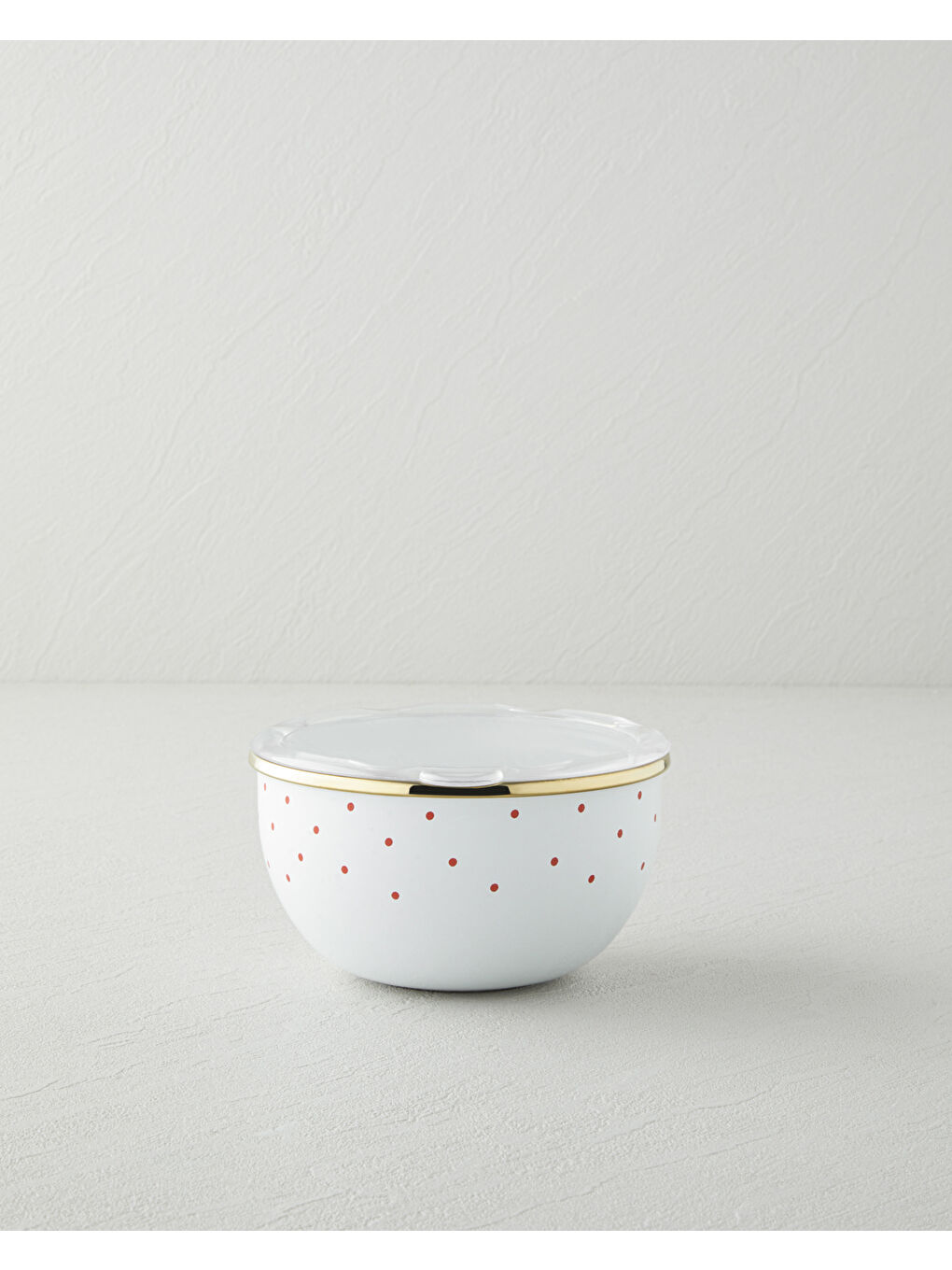 Bright Parade Emaye 2'li Saklama Kabı 0,75 x 1,20 L Kırmızı - Beyaz-2