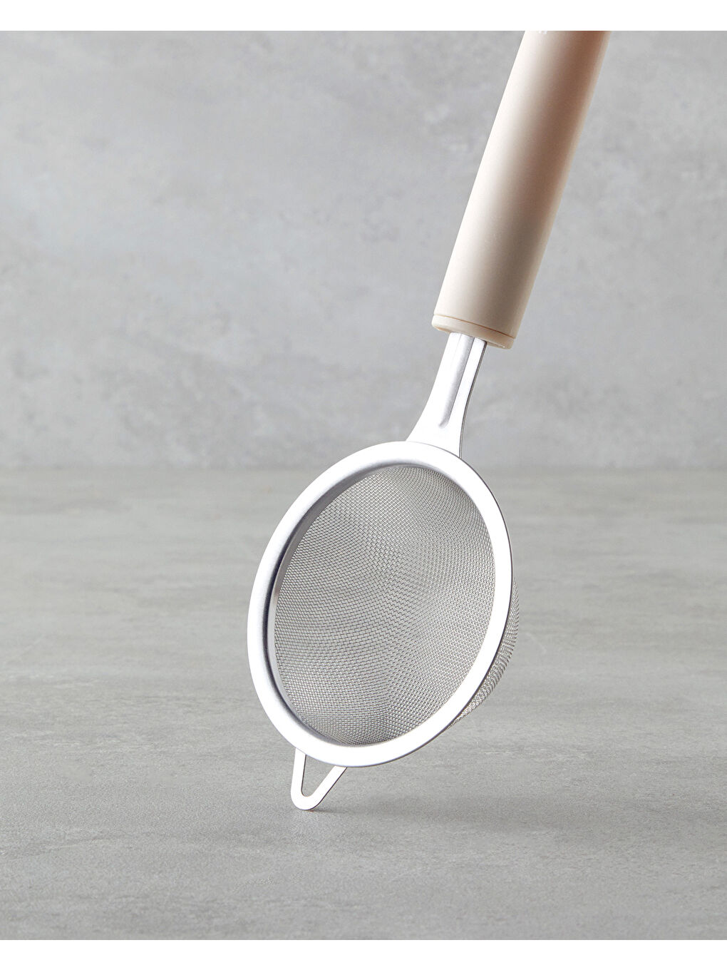 Ekru Maisy Paslanmaz Çelik Mini Süzgeç 26 cm Krem-1