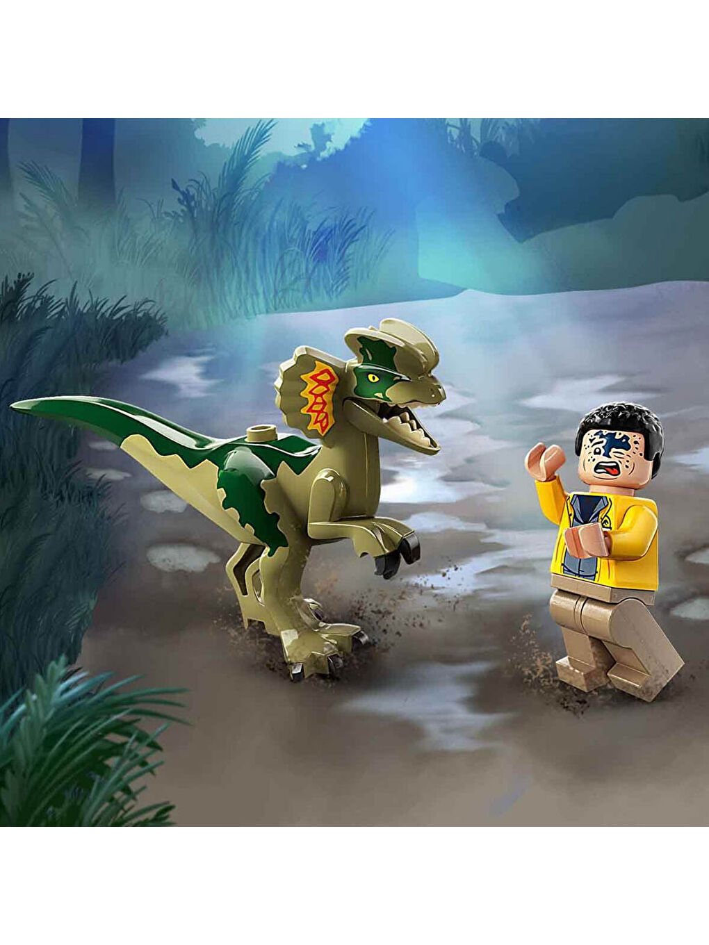 Lego Renksiz Jurassic Park Dilophosaurus Pususu 76958 - 3