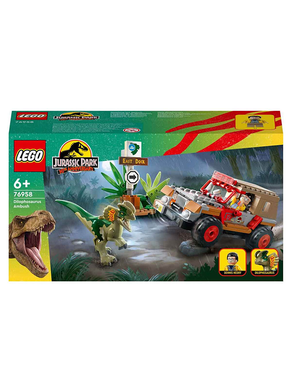 Lego Renksiz Jurassic Park Dilophosaurus Pususu 76958 - 5