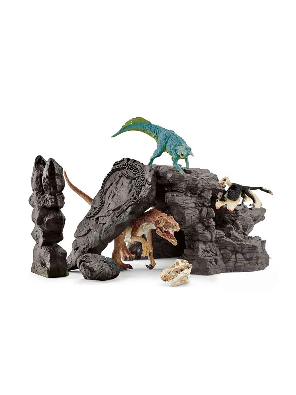 Schleich Renksiz Mağaralı Dino Set 41461 - 2