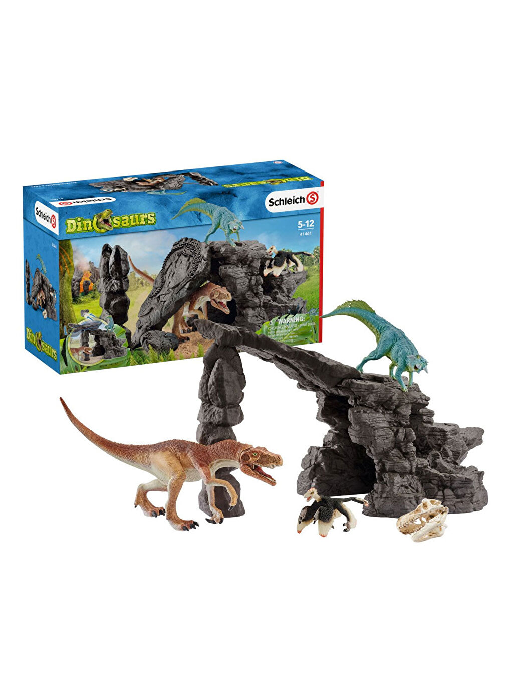 Schleich Renksiz Mağaralı Dino Set 41461 - 6