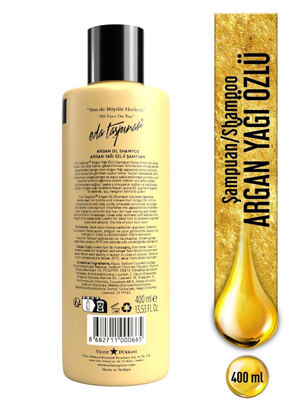 Argan Yağı Özlü Şampuan, Büyüleyen Saç Bakım Serisi, Sen de Büyüle Herkesi!, 400 ml-1