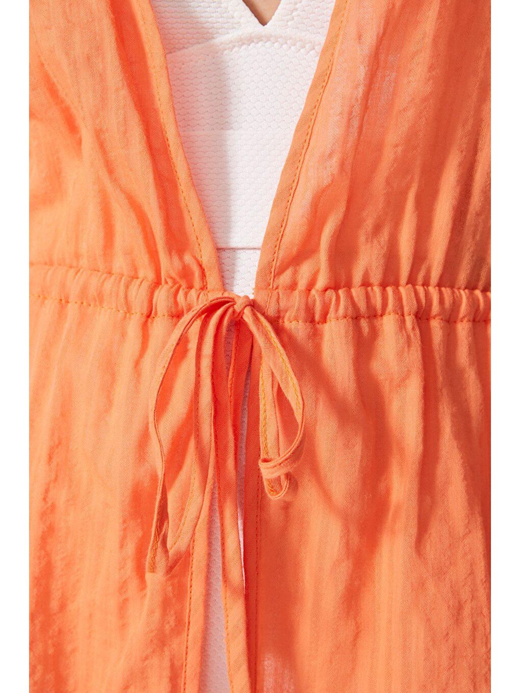 Pareo Plaj Elbisesi 22224 Turuncu-4