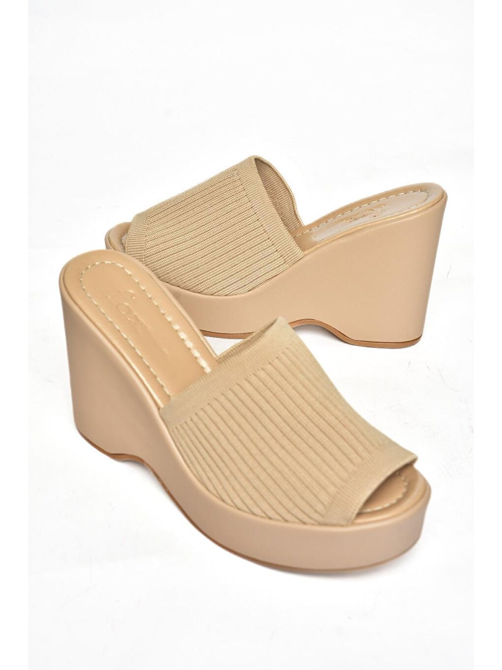 Bej S2504601 Ten Kadın Terlik-2